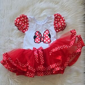 Red Polka Mickey Mouse Dot Tutu Dress